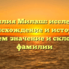 Фамилия Милаш: исследуем происхождение и историю, познаем значение и склонение фамилии
