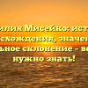 Фамилия Мисейко: история происхождения, значение и правильное склонение – все о чем нужно знать!