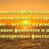 Фамилия Михалкина: происхождение, история и значение — все, что нужно знать! Склонение фамилии и другие интересные факты.