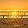 Фамилия Молочко: происхождение, история и значение на примере склонения