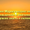 Фамилия Мурмуридис: история, происхождение и значения – все, что нужно знать о склонении