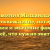 Фамилия Мышанский: происхождение, история склонения и значение фамилии — всё, что нужно знать