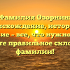 Фамилия Озорнин: происхождение, история и значение – все, что нужно знать. Узнайте правильное склонение фамилии!