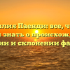 Фамилия Паенди: все, что вы хотели знать о происхождении, значении и склонении фамилии