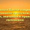 Фамилия Палло: подробное исследование происхождения, истории, значения и правильного склонения