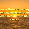 Фамилия Плакер: история и происхождение, значение и правильное склонение на русском языке