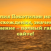 Фамилия Покотилов: история происхождения, значение и склонение — полный гайд на сайте!