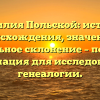 Фамилия Польской: история происхождения, значение и правильное склонение – полезная информация для исследователей генеалогии.