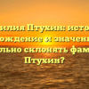 Фамилия Птухин: история, происхождение и значение | Как правильно склонять фамилию Птухин?