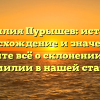 Фамилия Пурышев: история, происхождение и значение — узнайте всё о склонении этой фамилии в нашей статье.