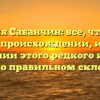 Фамилия Сабанчин: все, что нужно знать о происхождении, истории и значении этого редкого имени, а также о правильном склонении