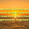 Фамилия Сагель: всё о происхождении, значении и склонении фамилии в исторической перспективе