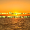 Фамилия Саперов: история, основание, значение, склонение