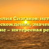 Фамилия Сизганов: история происхождения, значение и склонение — интересная ревелация