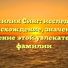 Фамилия Синг: исследуем происхождение, значение и склонение этой увлекательной фамилии