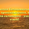 Фамилия Солодовниченко: история происхождения, значение и правила склонения – узнайте все о ней!