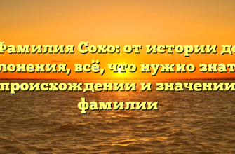 Фамилия Сохо: от истории до склонения, всё, что нужно знать о происхождении и значении фамилии
