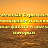 Фамилия Стригалев: происхождение и склонение, интересные факты и значимость в истории
