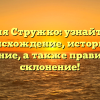 Фамилия Стружко: узнайте про ее происхождение, историю и значение, а также правильное склонение!