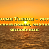Фамилия Таппин — история происхождения, значения и склонения