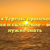 Фамилия Терлак: происхождение, история и склонение — все, что нужно знать