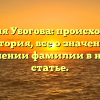 Фамилия Убогова: происхождение и история, все о значении и склонении фамилии в нашей статье.