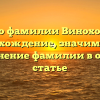 Все о фамилии Виноходов: происхождение, значимость и склонение фамилии в одной статье