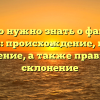 Все, что нужно знать о фамилии Веденов: происхождение, история и значение, а также правильное склонение