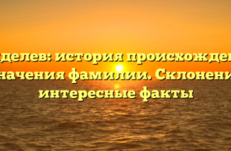 Генделев: история происхождения и значения фамилии. Склонение и интересные факты Генделев: история происхождения и значения фамилии. Склонение и интересные факты