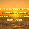 Генеалогия фамилии Гаврильчук: происхождение, предшественники и склонение фамилии