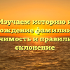 Изучаем историю и происхождение фамилии Верея: значимость и правильное склонение