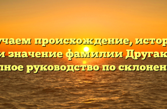 Изучаем происхождение, историю и значение фамилии Другак: полное руководство по склонению