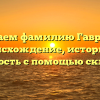Изучаем фамилию Гаврюсев: происхождение, историю и значимость с помощью склонения