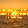 Изучаем фамилию Точко: история, значимость и правильное склонение