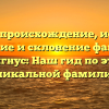 Познай происхождение, историю, значение и склонение фамилии Гангнус: Наш гид по этой уникальной фамилии