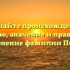 Познайте происхождение, историю, значение и правильное склонение фамилии Пипас