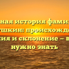 Полная история фамилии Пирушкин: происхождение, значения и склонение — все, что нужно знать
