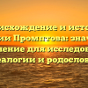 Происхождение и история фамилии Промптова: значение и склонение для исследования генеалогии и родословной