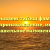 Раскрываем тайны фамилии Данаев: происхождение, история и правильное склонение.