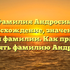 Фамилия Андросик: происхождение, значения и история фамилии. Как правильно склонять фамилию Андросик?