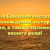 Фамилия Бакашев: исследование происхождения, истории и значения, а также склонения для вашего рода!