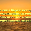 Фамилия Барбэ: история, происхождение, значение и склонение – все о вашем родственном имени!