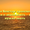 Фамилия Вебстер: происхождение, история и значимость — все, что нужно знать