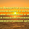 Фамилия Вендетта: исследование происхождения и истории, правильное склонение и значение для генеалогических и грамматических целей