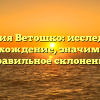 Фамилия Ветошко: исследуем ее происхождение, значимость и правильное склонение