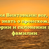 Фамилия Винтовкин: все, что вам нужно знать о происхождении, истории и склонении этой фамилии
