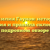 Фамилия Гаунов: история, значения и правила склонения в подробном обзоре