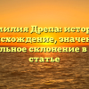 Фамилия Дрепа: история, происхождение, значение и правильное склонение в одной статье