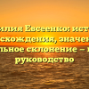 Фамилия Евсеенко: история происхождения, значения и правильное склонение — полное руководство