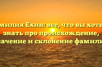 Фамилия Ехин: все, что вы хотели знать про происхождение, значение и склонение фамилии